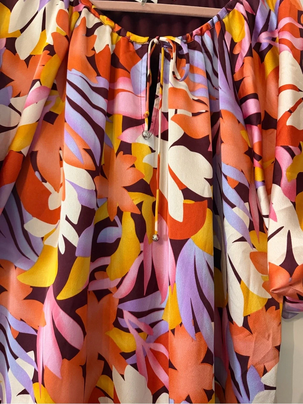 Women’s Entro Dress size floral Print Flutter-Sleeve Dress - Multicolor